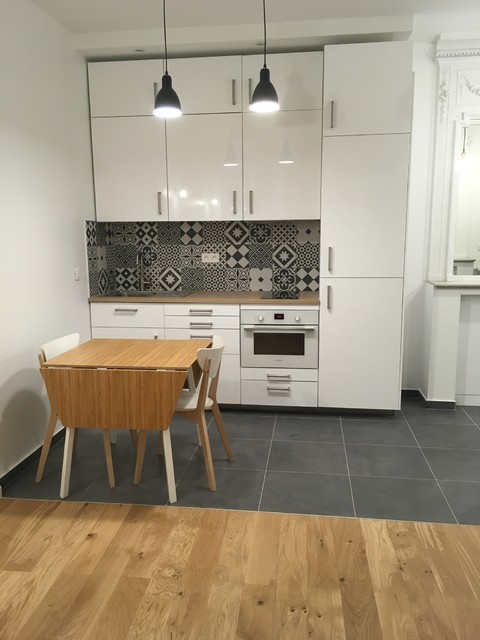 Particuliers - R&eacute;am&eacute;nagement studio - Asni&egrave;res (92600) modern-kitchen