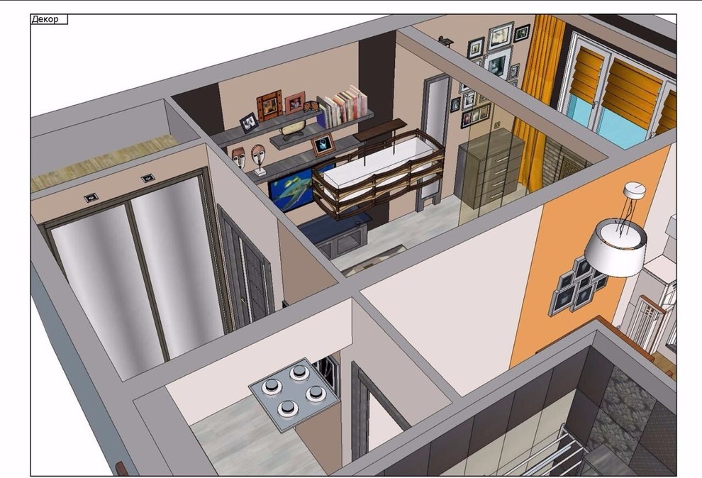 Технический дизайн маленькой квартиры