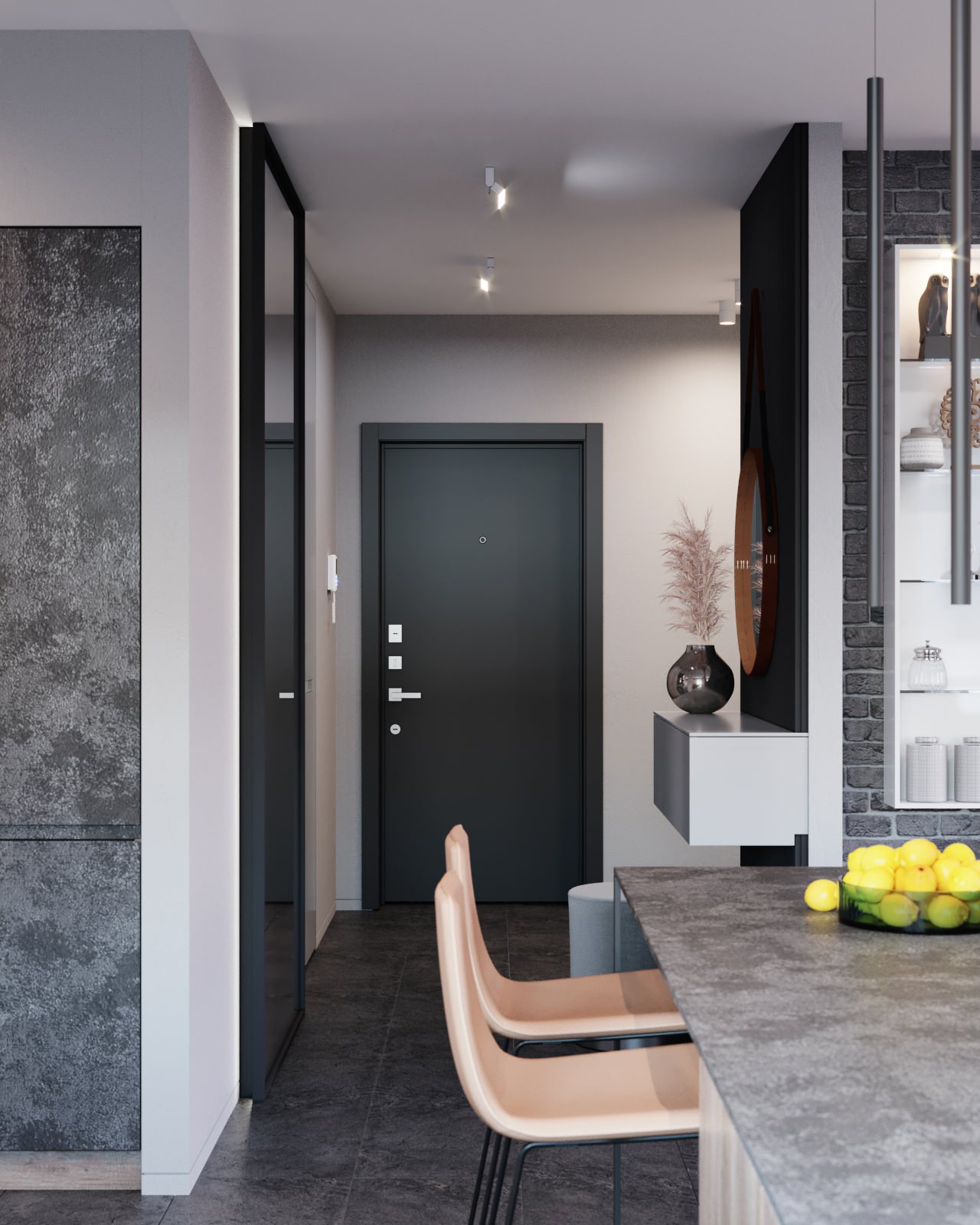 Дизайн интерьера "Минимализм" 2к.кв в г.Краснодаре