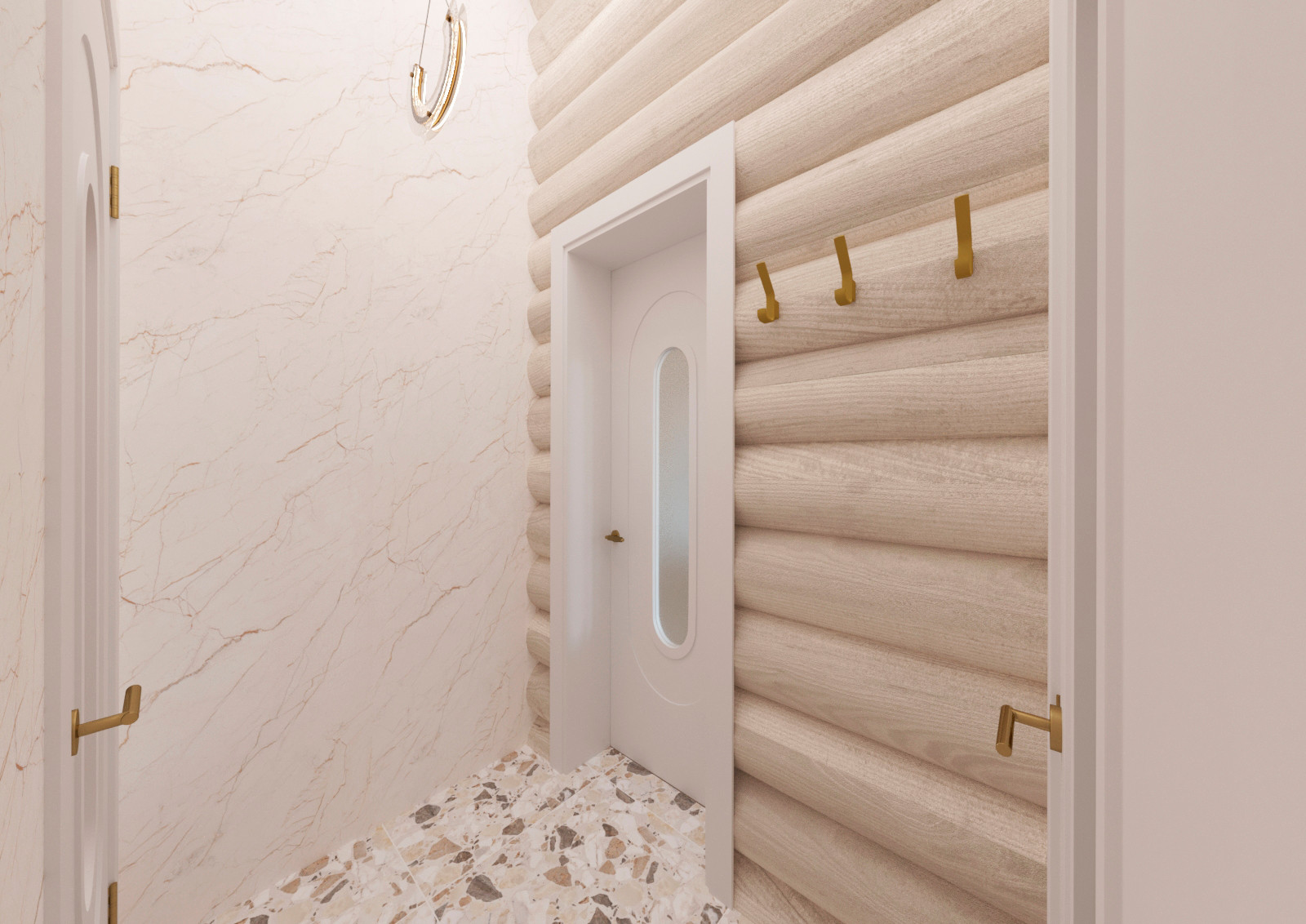 Дизайн загородного дома из бревна