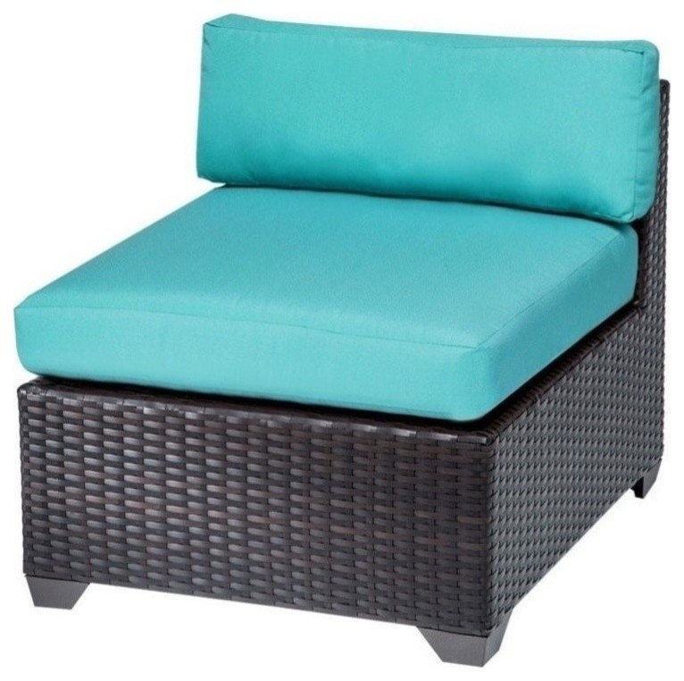 TKC Belle Outdoor Wicker Chair in Aruba Tropical Outdoor Lounge
