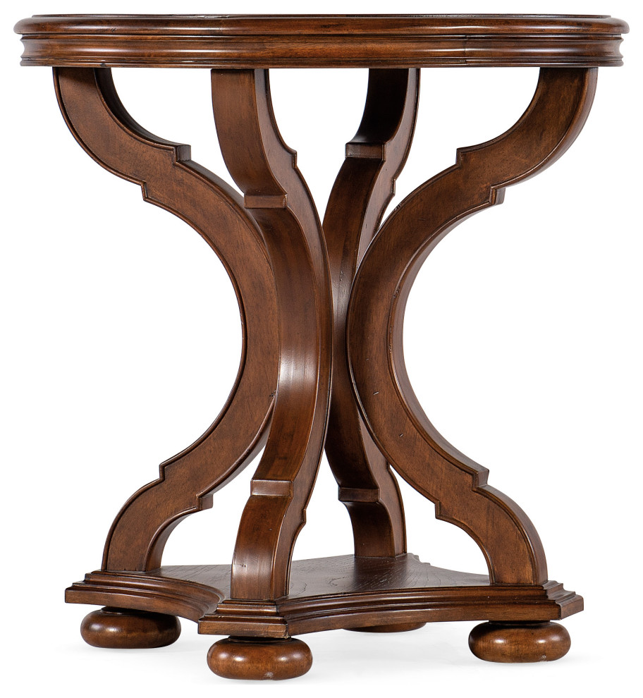 Hooker Furniture Living Room Archivist Round End Table Traditional