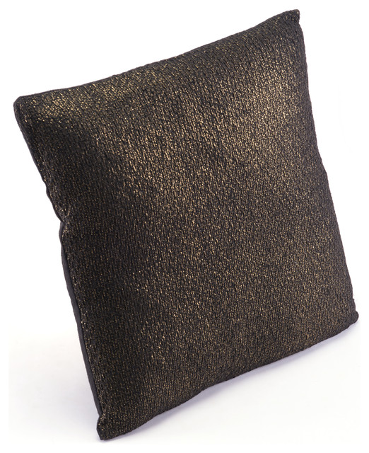 Zuo Decor Foam Accent Pillow Black And Copper 18 X18