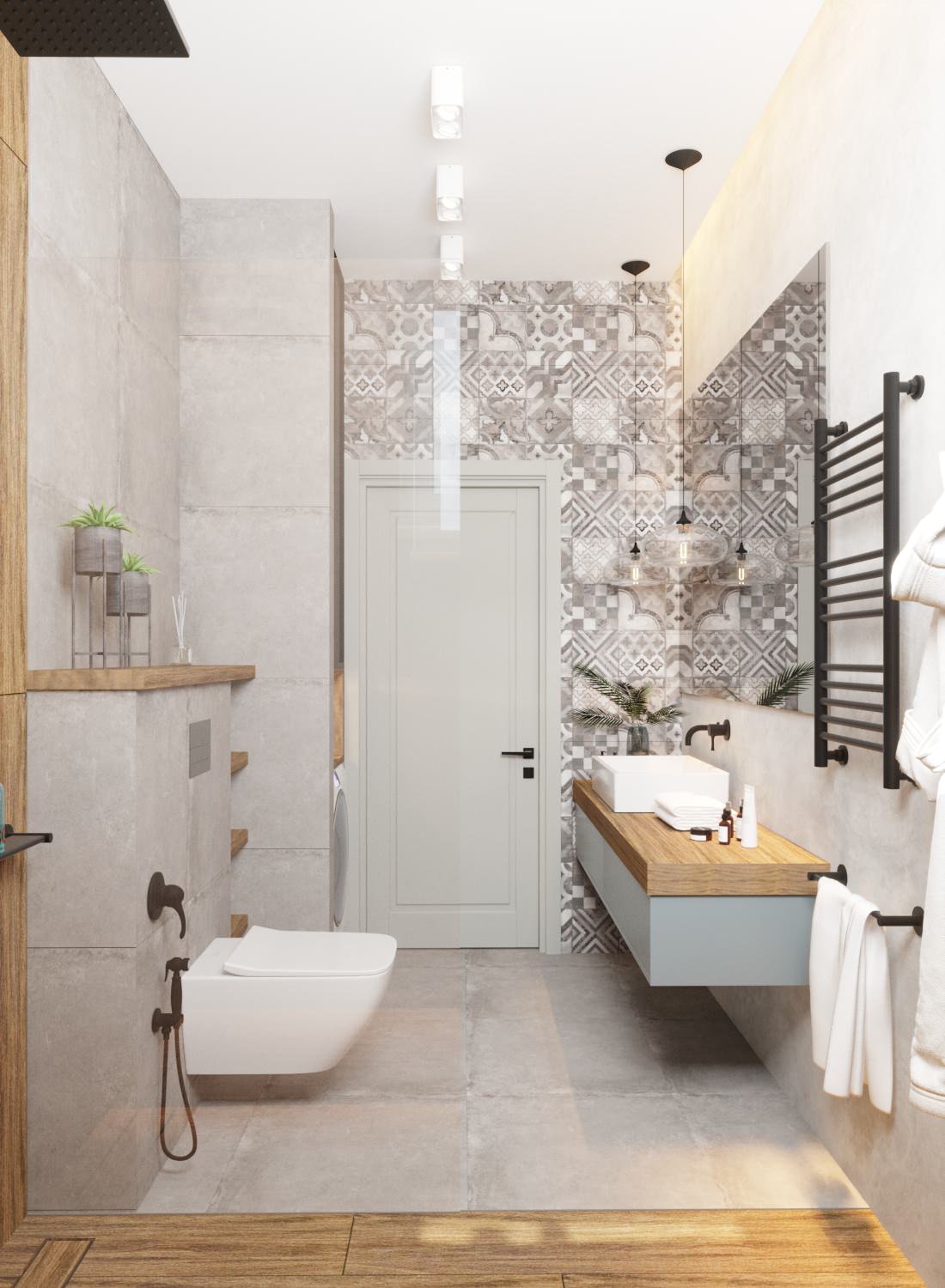 Ванная комната в частном жилом доме в Калининградской обл.