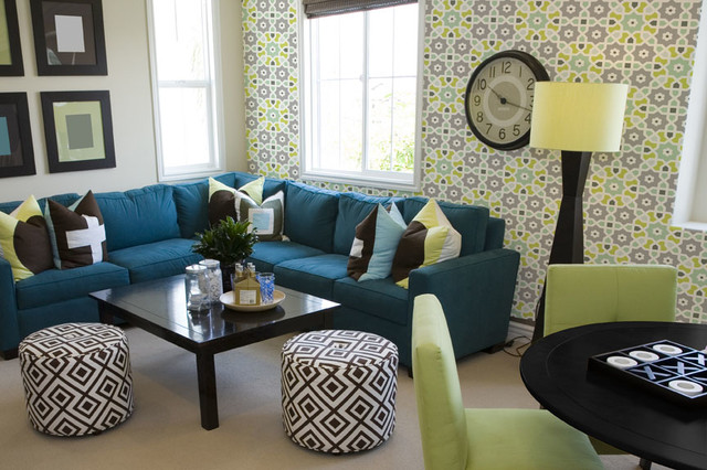 Morocco Wallpaper Modern Living Room Detroit By The