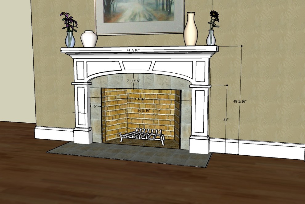 Oppenheimer Fireplace Surround Craftsman Style With Elliptical