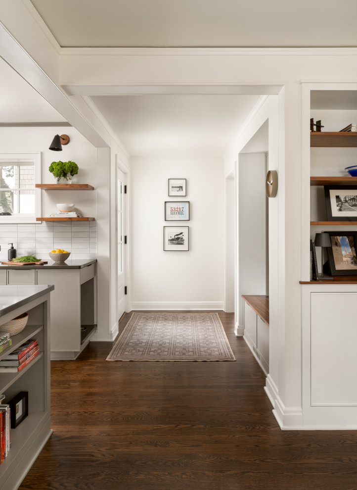 Inspiration for a transitional hallway remodel in Milwaukee