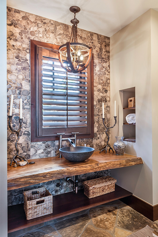 Lake House IV - Rustic - Powder Room - Other - by MHK Architecture ...
