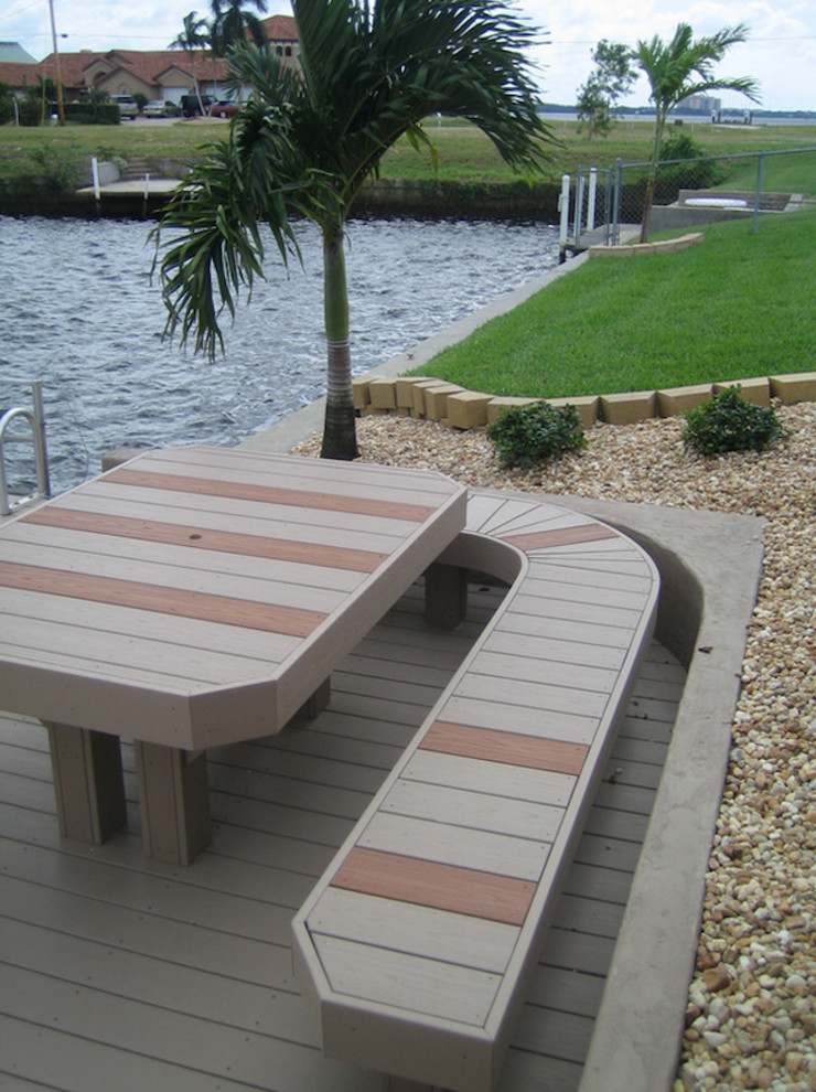 Picnic table from Composite Decking Tampa by Decks & Docks Lumber