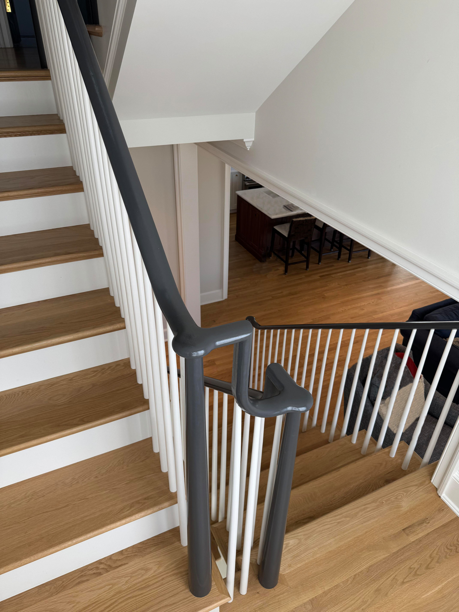 142_Airy Staircase with Over the Post Balustrade, Arlington, VA