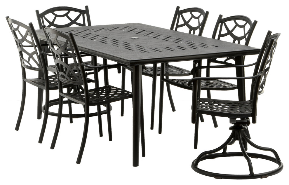Darby Collection 7Piece AllWeather Dining Set Transitional