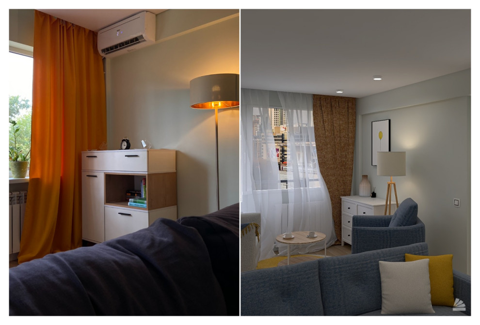 Сочный и бюджетный сканди интерьер