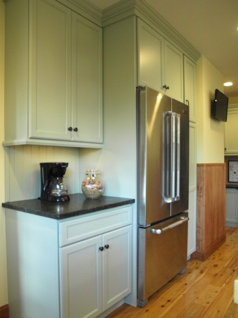 A Sage Green Country Kitchen, Cherry Island - Farmhouse - Kitchen