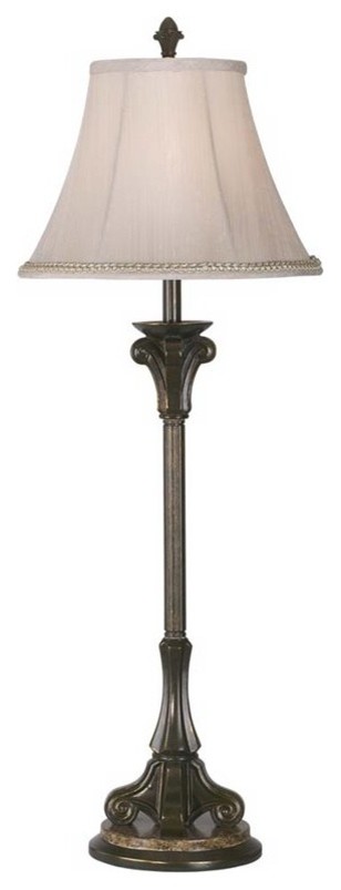 Kathy Ireland by Pacific Coast Manor Buffet Table Lamp in Cima Gold