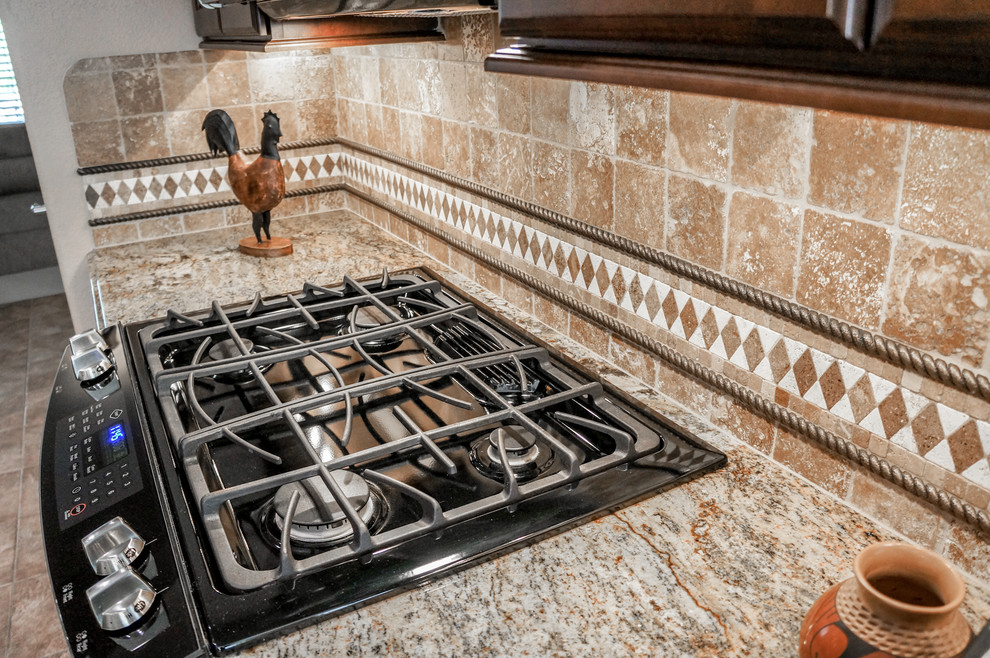 Example of a tuscan kitchen design in Phoenix