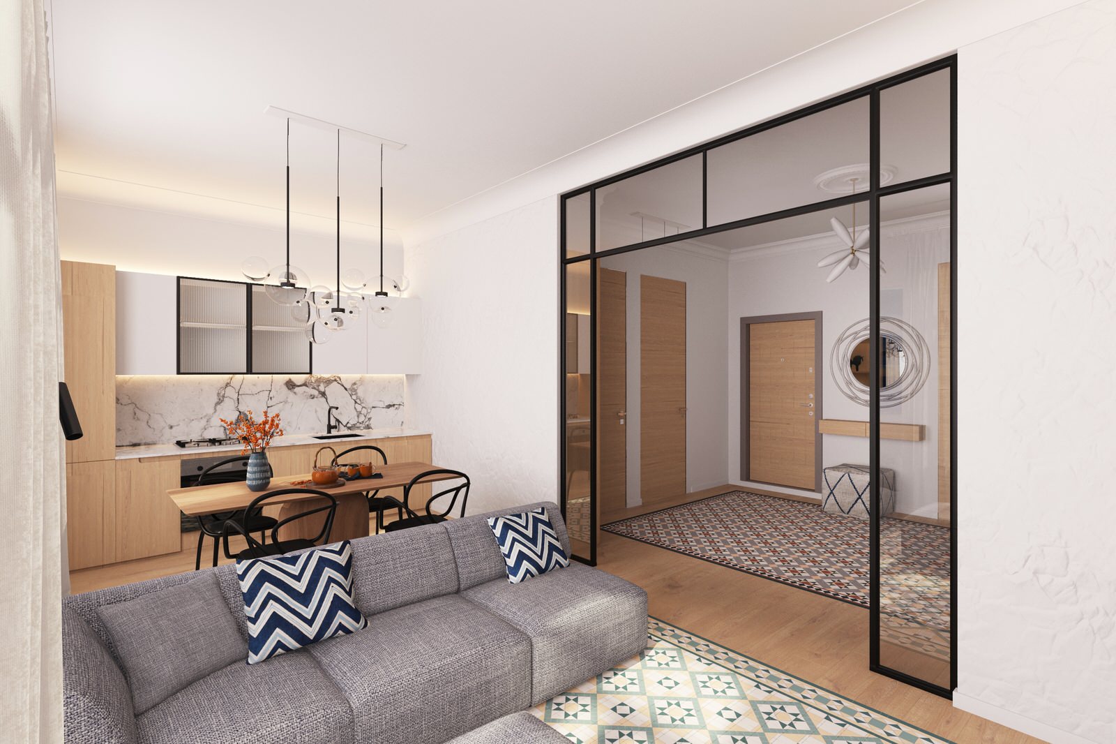 Гостиная-кухня