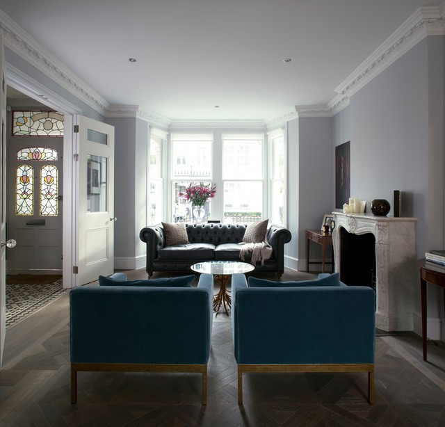 Bishops Park. Plank in colour Gainsboro contemporary-living-room