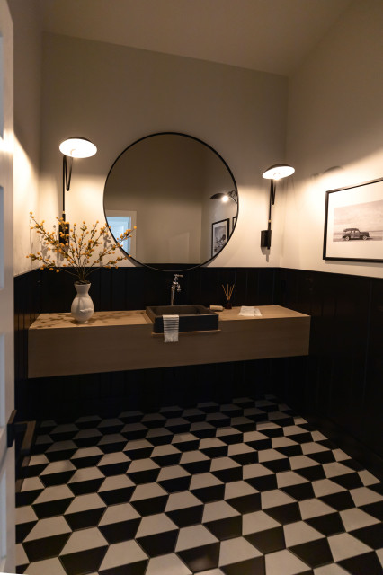 Powder Room minimalistisch-gaestetoilette