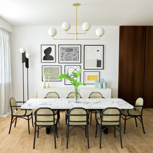 Photo of a mid-sized modern dining room in San Francisco.