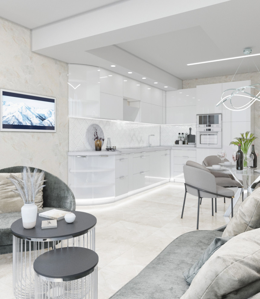 Проект 2-х комнатной квартиры в Апартаментах Лахта Плаза