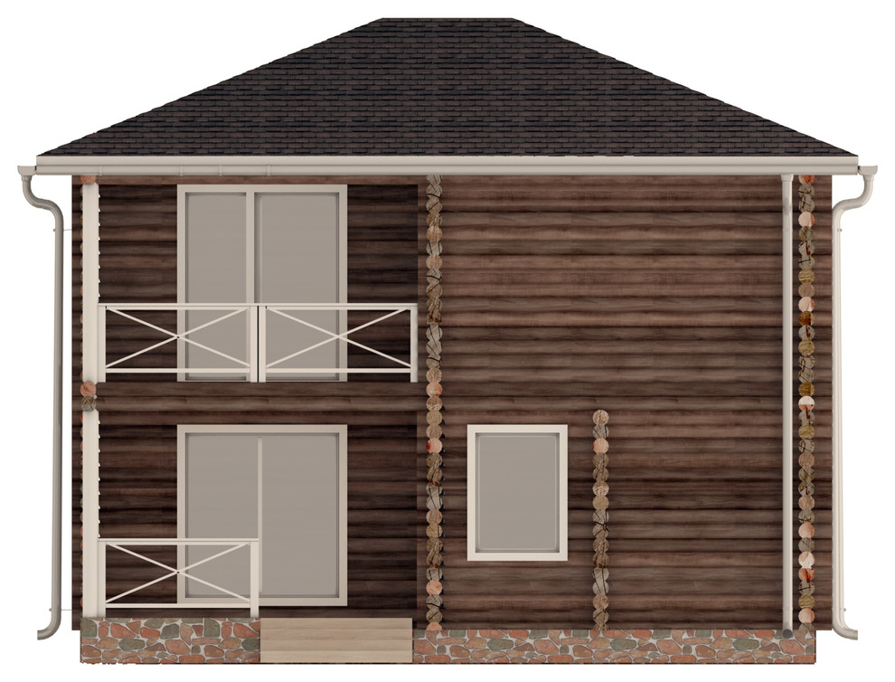 Загородный деревянный дом с панорамными окнами КЛЕН 99,5 м2