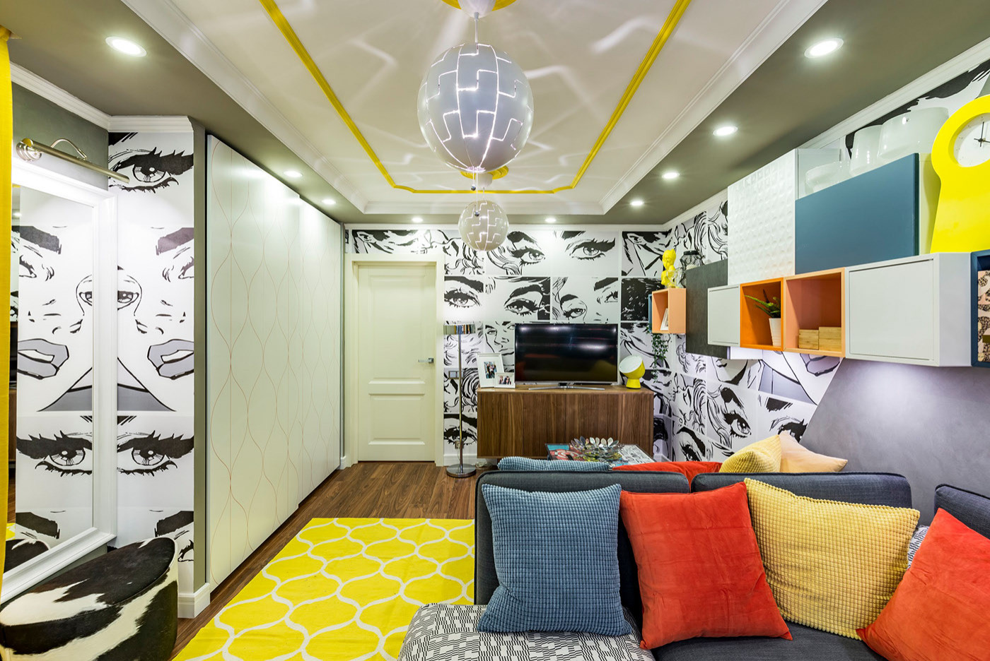 Проект спальни-гостиной для программы "Школы ремонта"