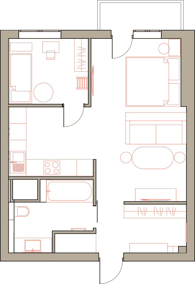 квартира для молодой семьи с ребёнком