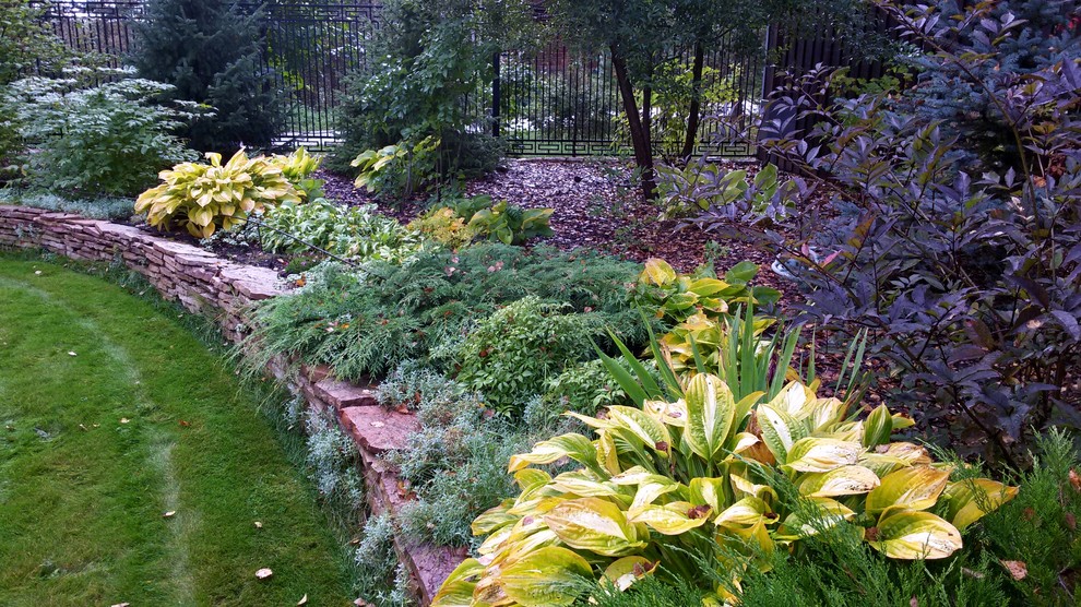 Солнечный акцент в осеннем саду