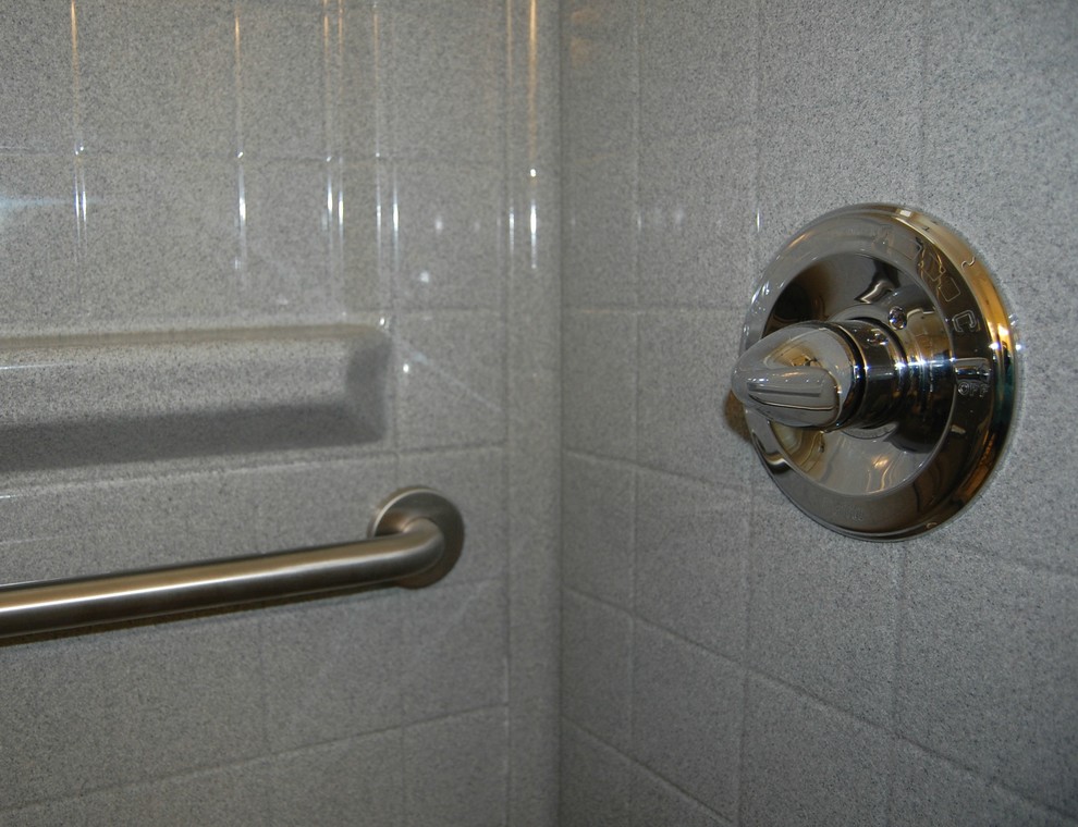 Example of a transitional bathroom design in Charleston