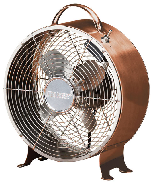 Retro Metal Fan Transitional Electric Fans By Decobreeze Retro Metal Fan Copper