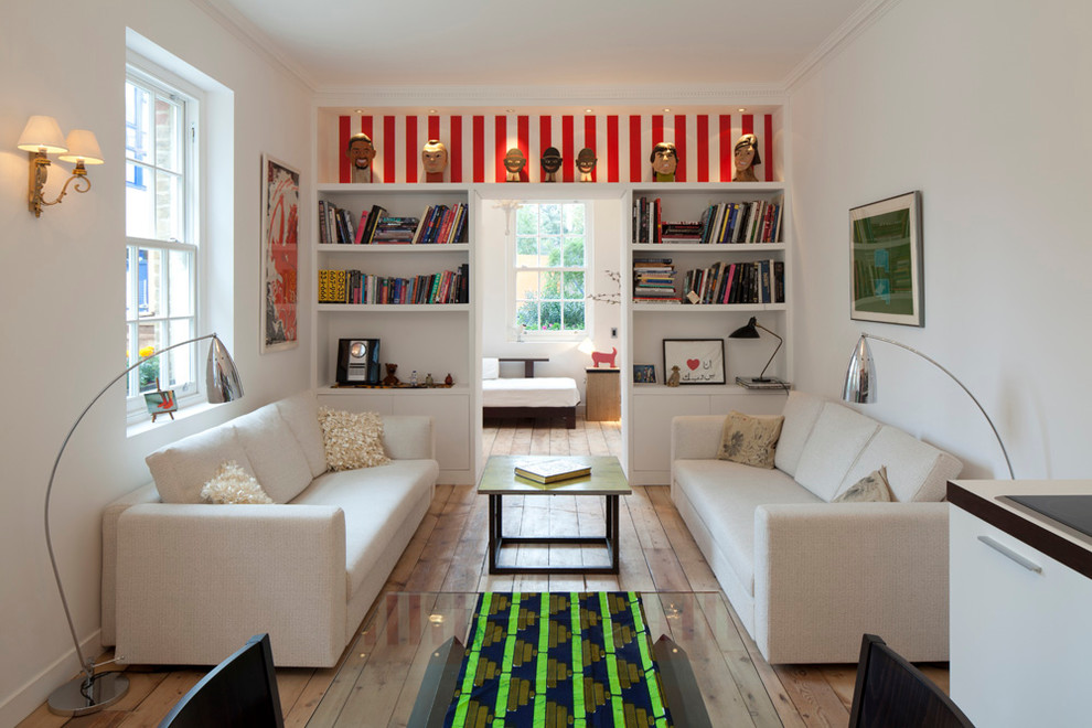 Kennington Contemporary Living Room London by flux interiors