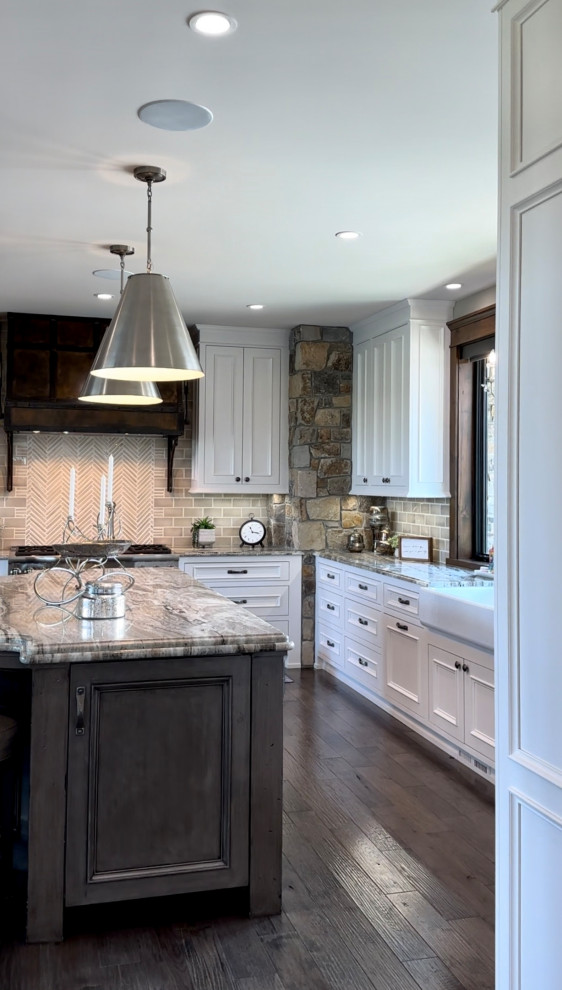 This is an example of a rustic kitchen in Minneapolis.