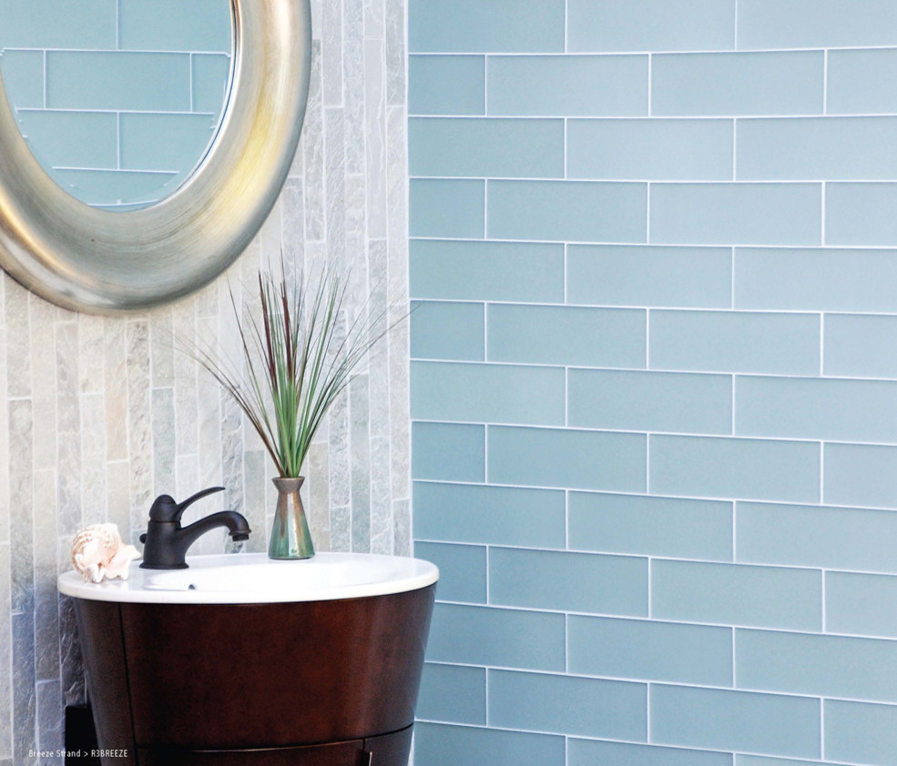 Example of a transitional bathroom design in Phoenix