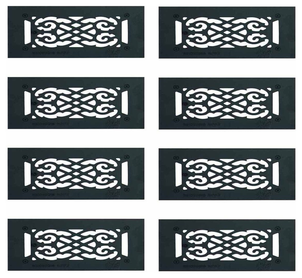 8 Floor Heat Register Louver Vent Victorian Cast 4 X Duct Register Louver Vent Victorian Cast