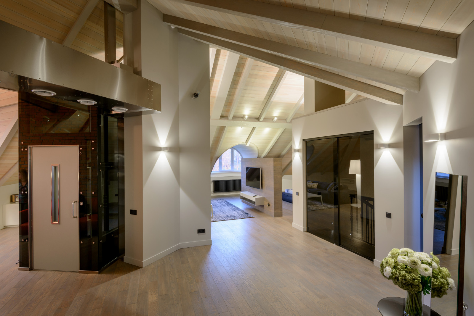 Оформление мансарды