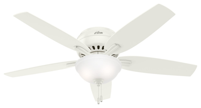 Hunter Fan Company 52" Newsome White Ceiling Fan With Light