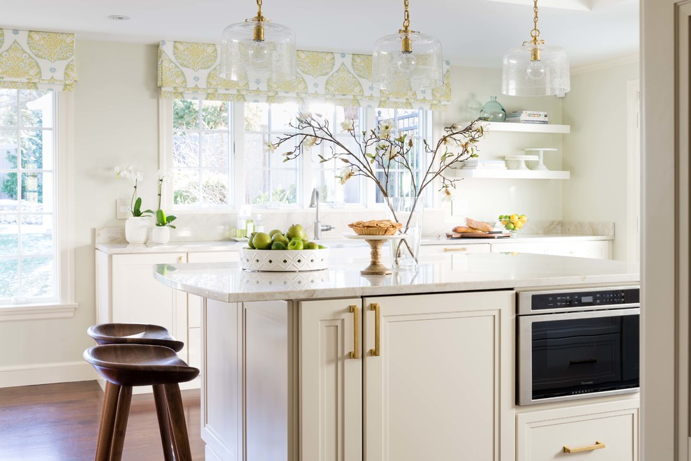 Transitional kitchen photo in Boston