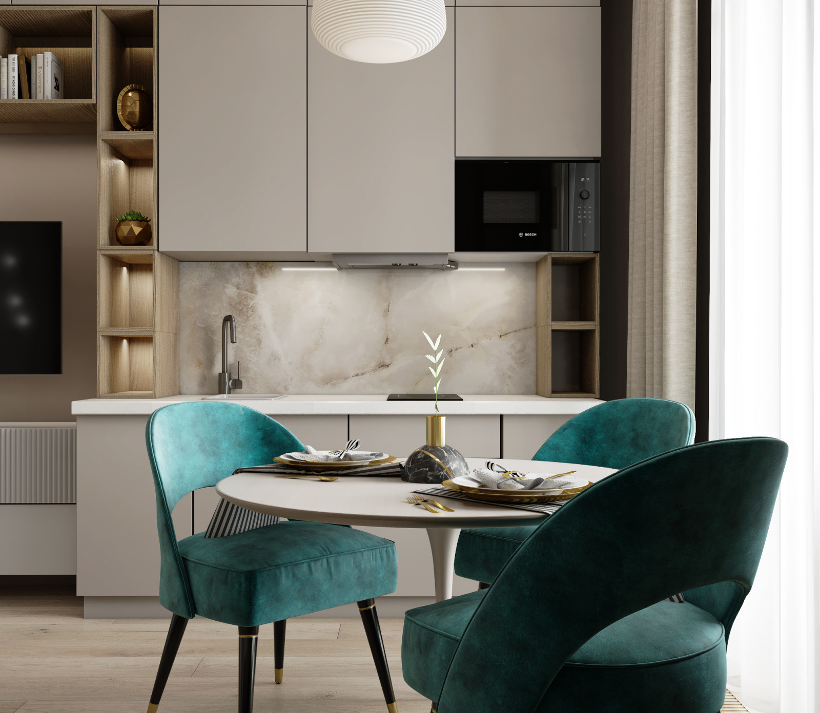 Кофе, мята и корица.