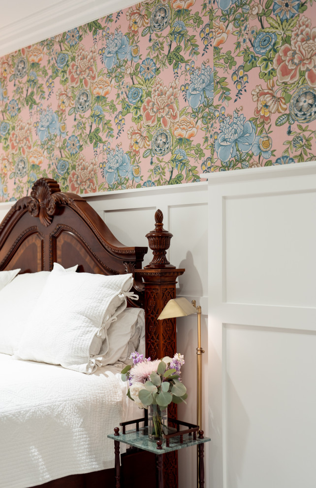Blue Blossom | Wallpaper + Board & Batten