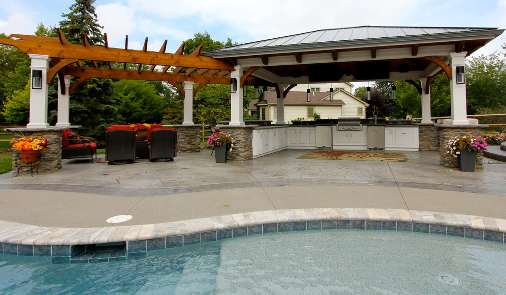 Photo of a contemporary pool in Other.