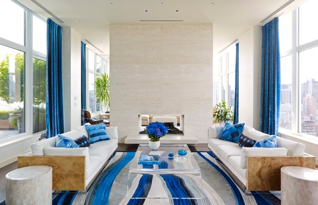 Upper East Side Penthouse contemporary-vardagsrum