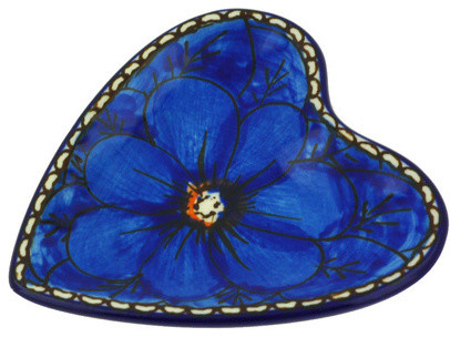 Polish Pottery 3 Stoneware Tea Bag Or Lemon Plate Hand Decorated Design Mediterranean Dinner Plates By Polmedia Polish Pottery