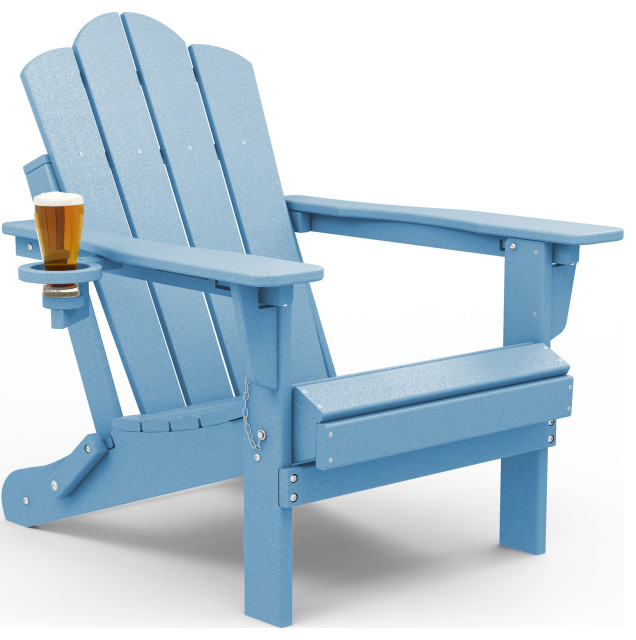 KINGYES Folding Ajustable Backrest Adirondack Chair - Contemporary ...