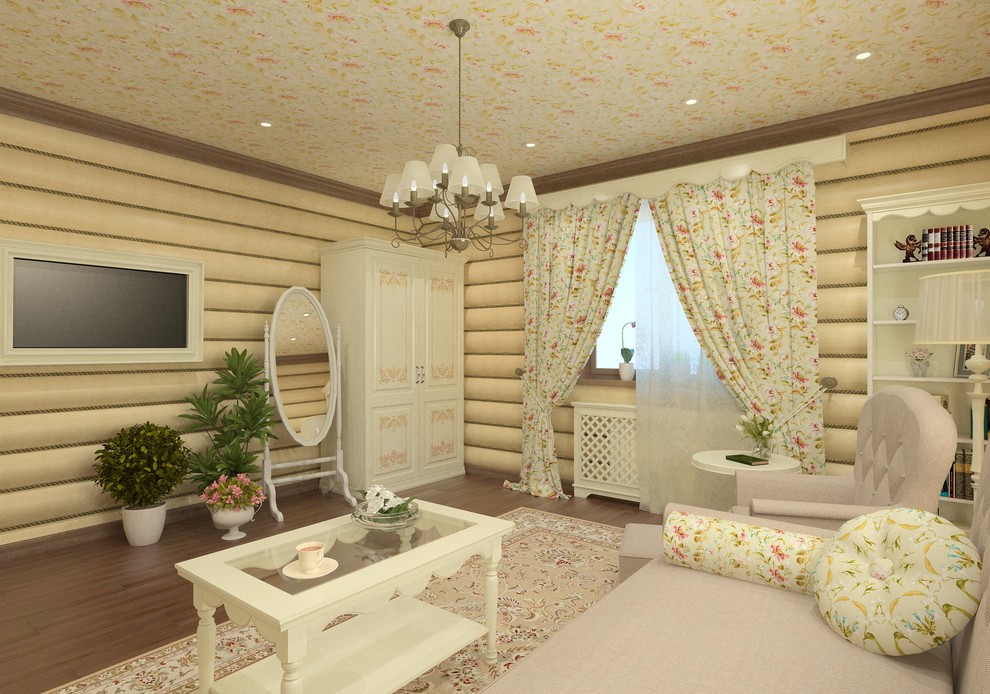 Интерьер бревенчатого дома в г. Кодинск