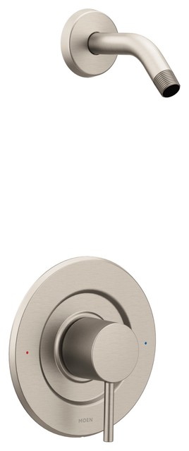 Moen Align Posi-Temp Badewannen- & Dusch-Armatur – Gebürstetes Nickel, Ohne Ventil (T2193EPBN)