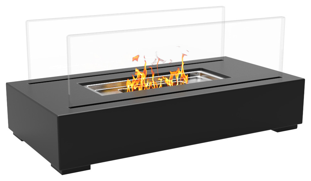 Regal Flame Utopia Ventless Tabletop Portable Bio Ethanol Fireplace Black