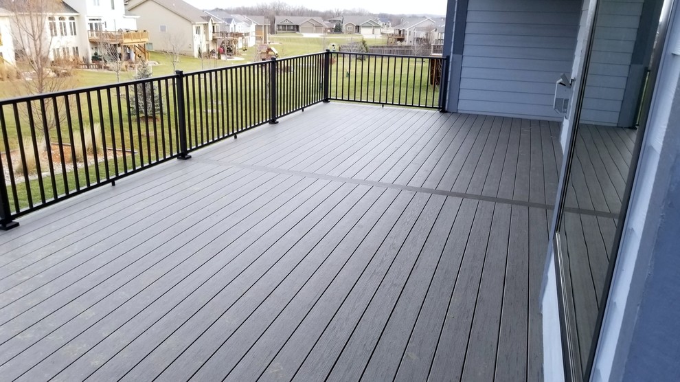 Deck - large backyard deck idea with no cover
