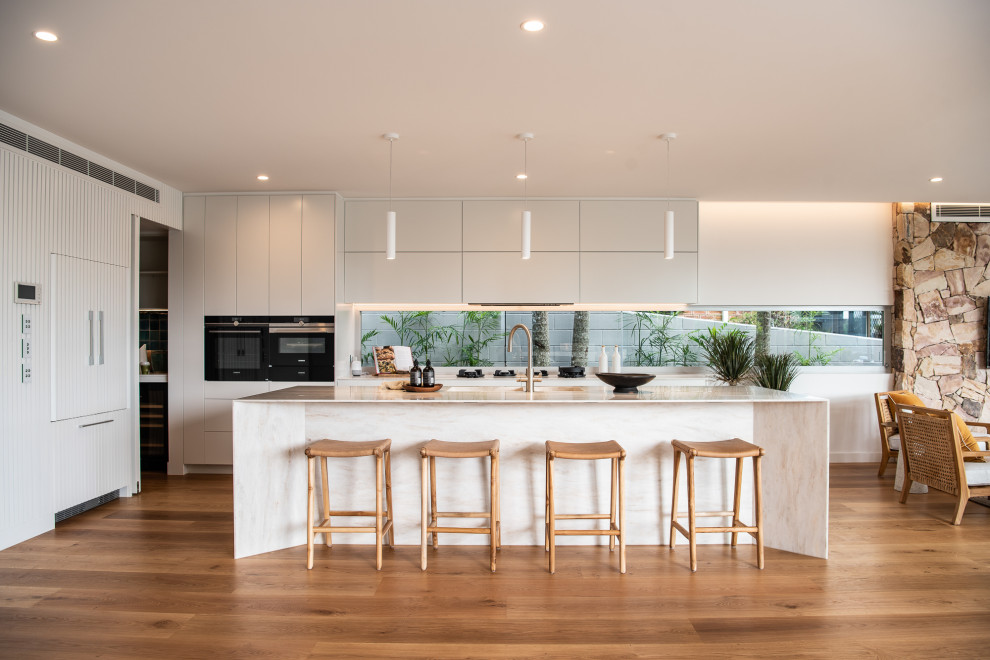 Contemporary kitchen in Sunshine Coast.