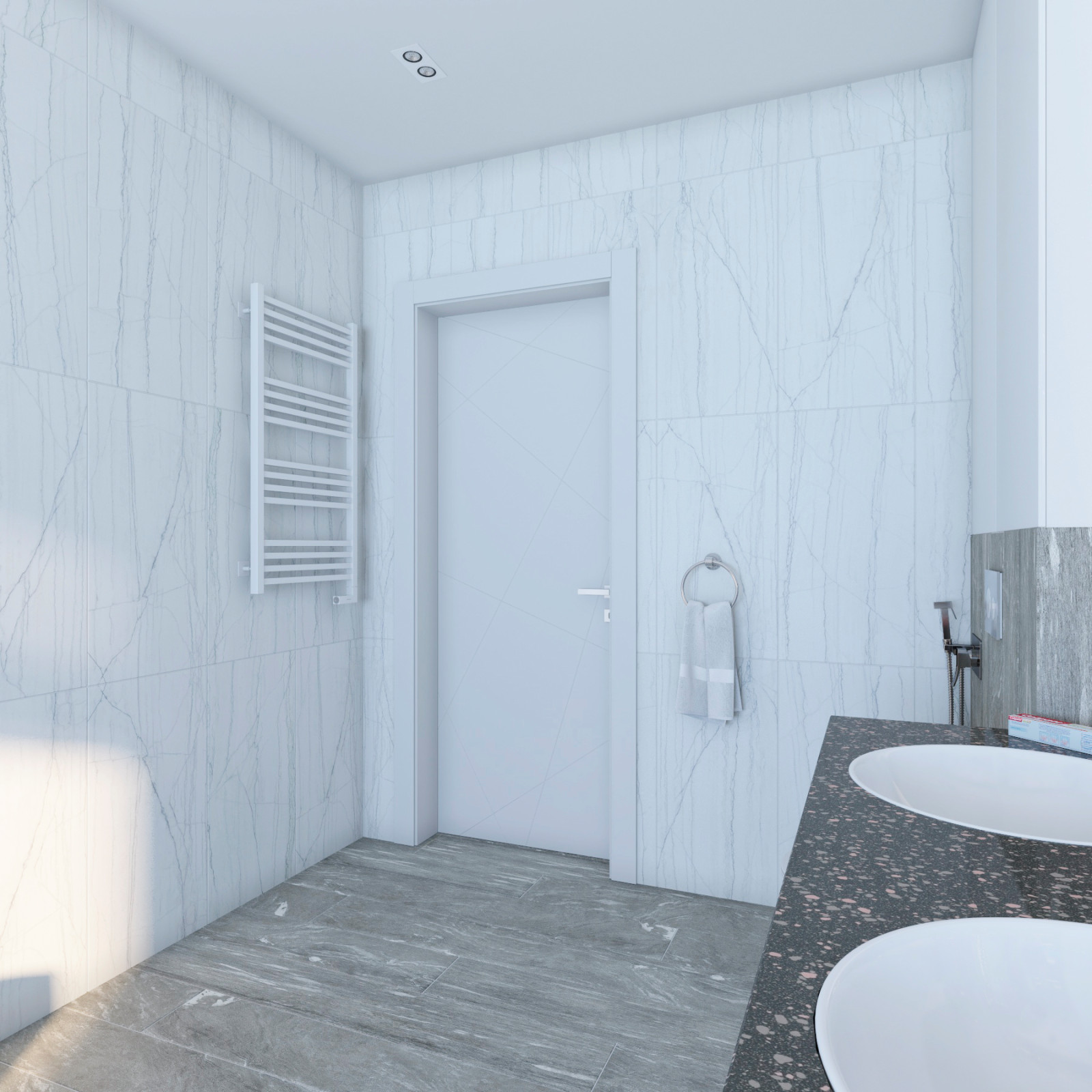 Два санузла в одном коттедже