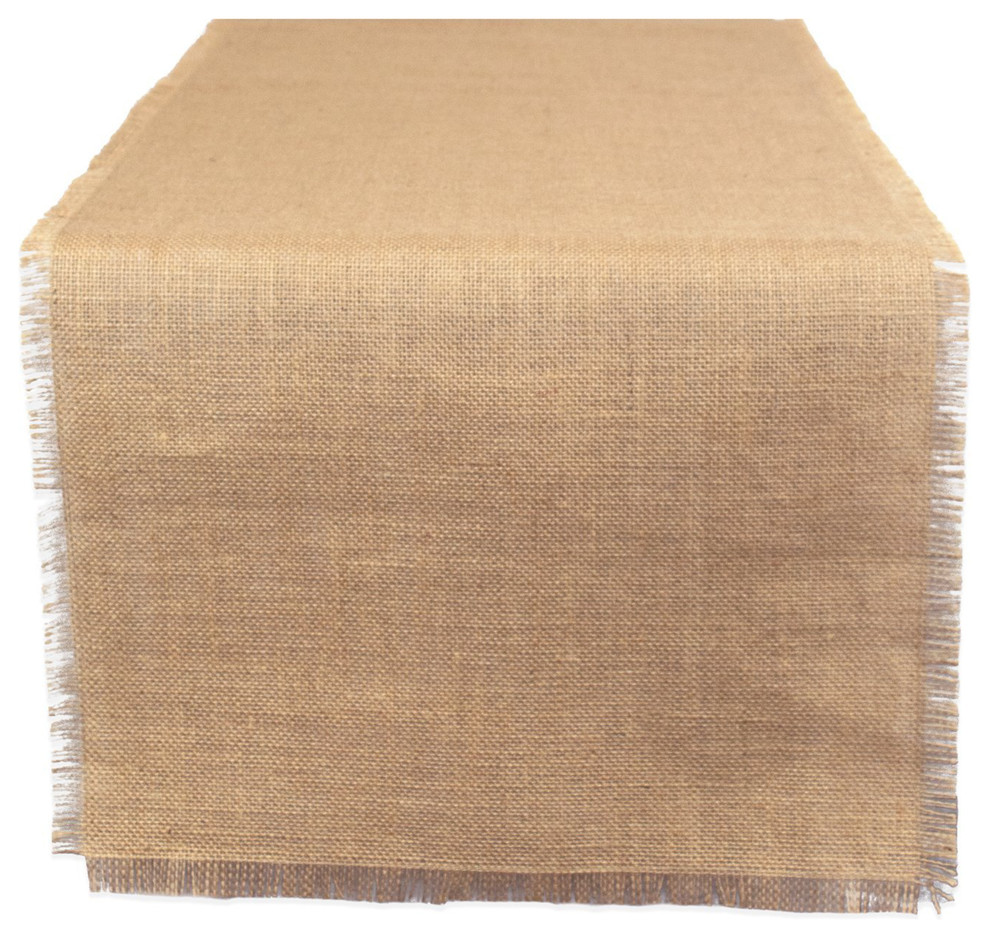 Jute Table Runner, 110" Farmhouse Table Runners by Design Imports